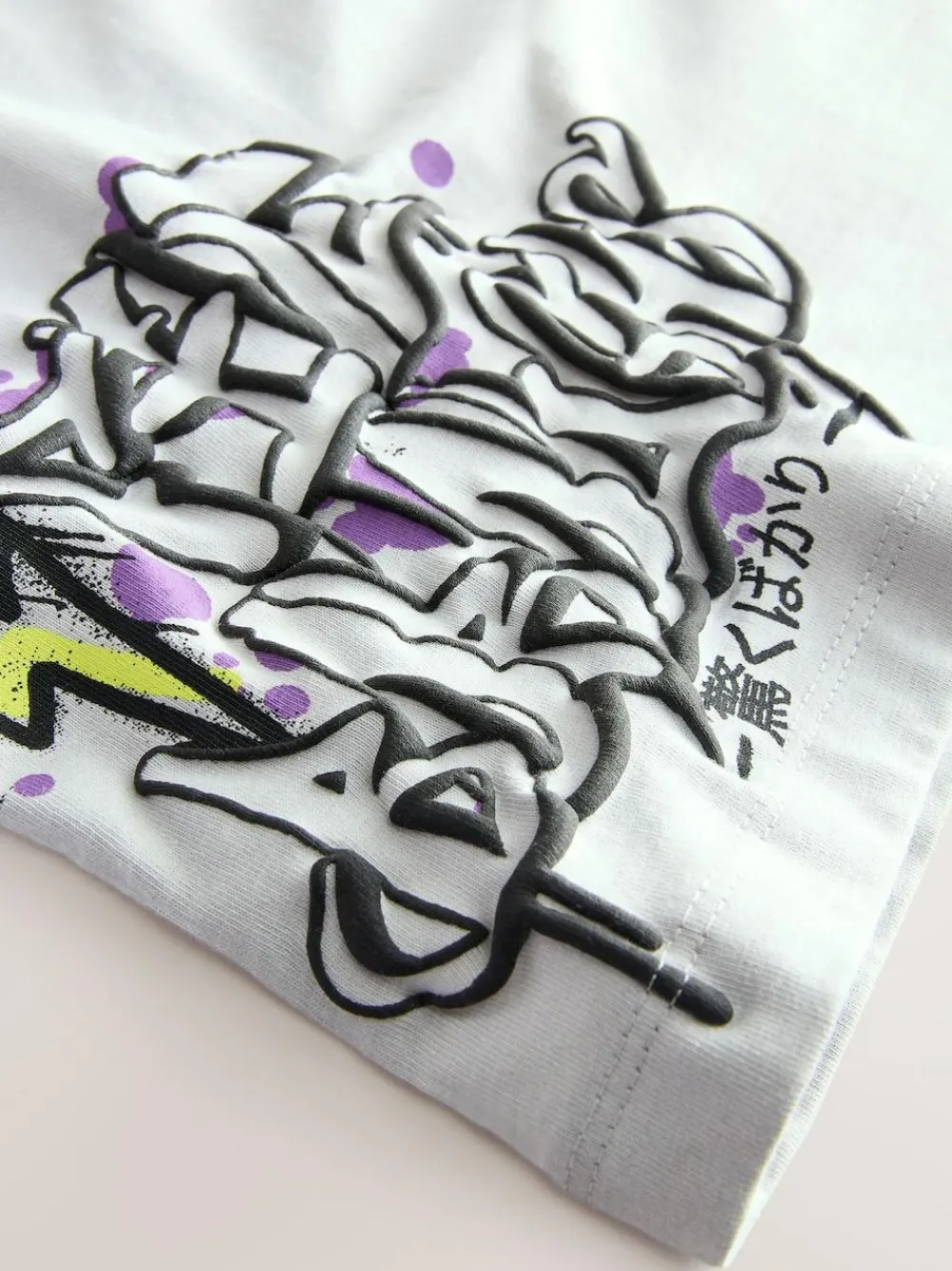 Next Black/White/Grey Relaxed Fit Graphic Print Short Sleeve T-Shirts 3 Pack (3-16yrs)^BOY T-Shirts