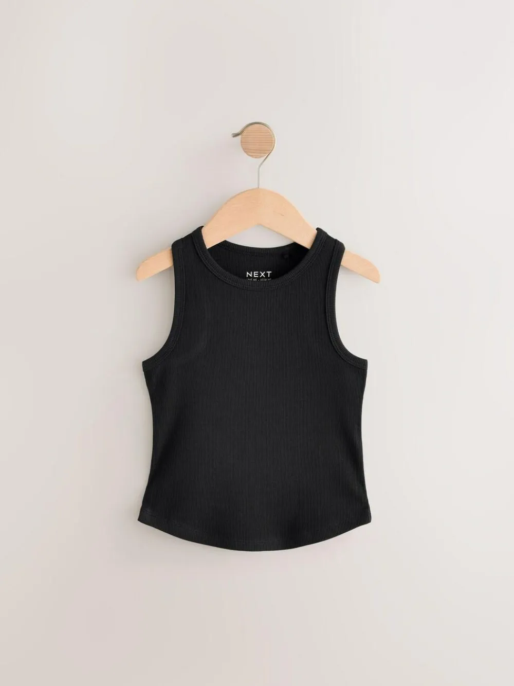 Discount Next Black/White/Grey Rib Vest 3 Pack (3-16yrs)