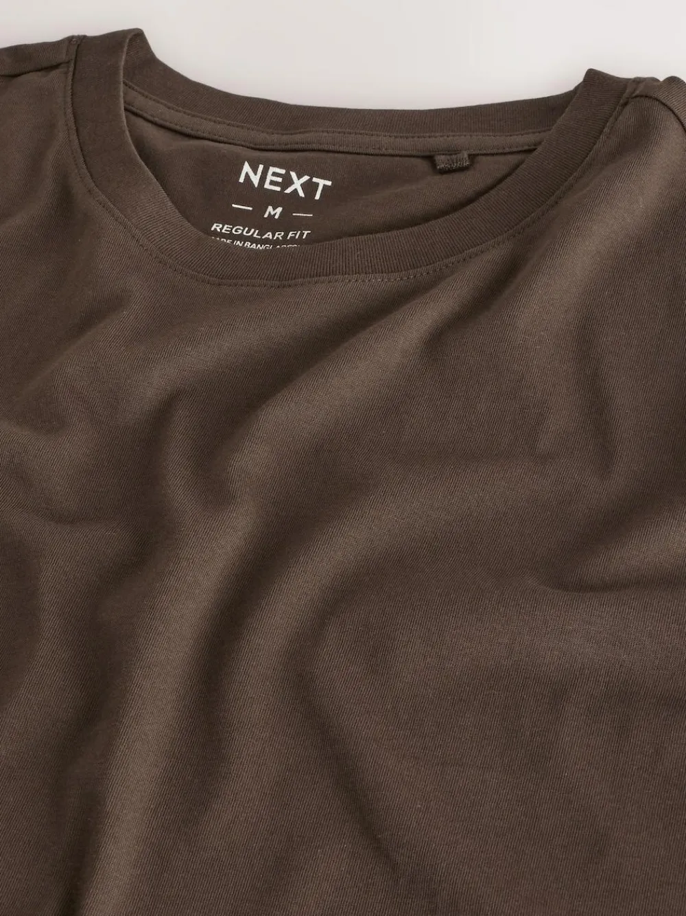 Next Black/White/Grey/Slate Grey/Stone/Brown Regular Fit Essential Cotton T-Shirts 6 Pack^ Nightwear|Tops & T-Shirts