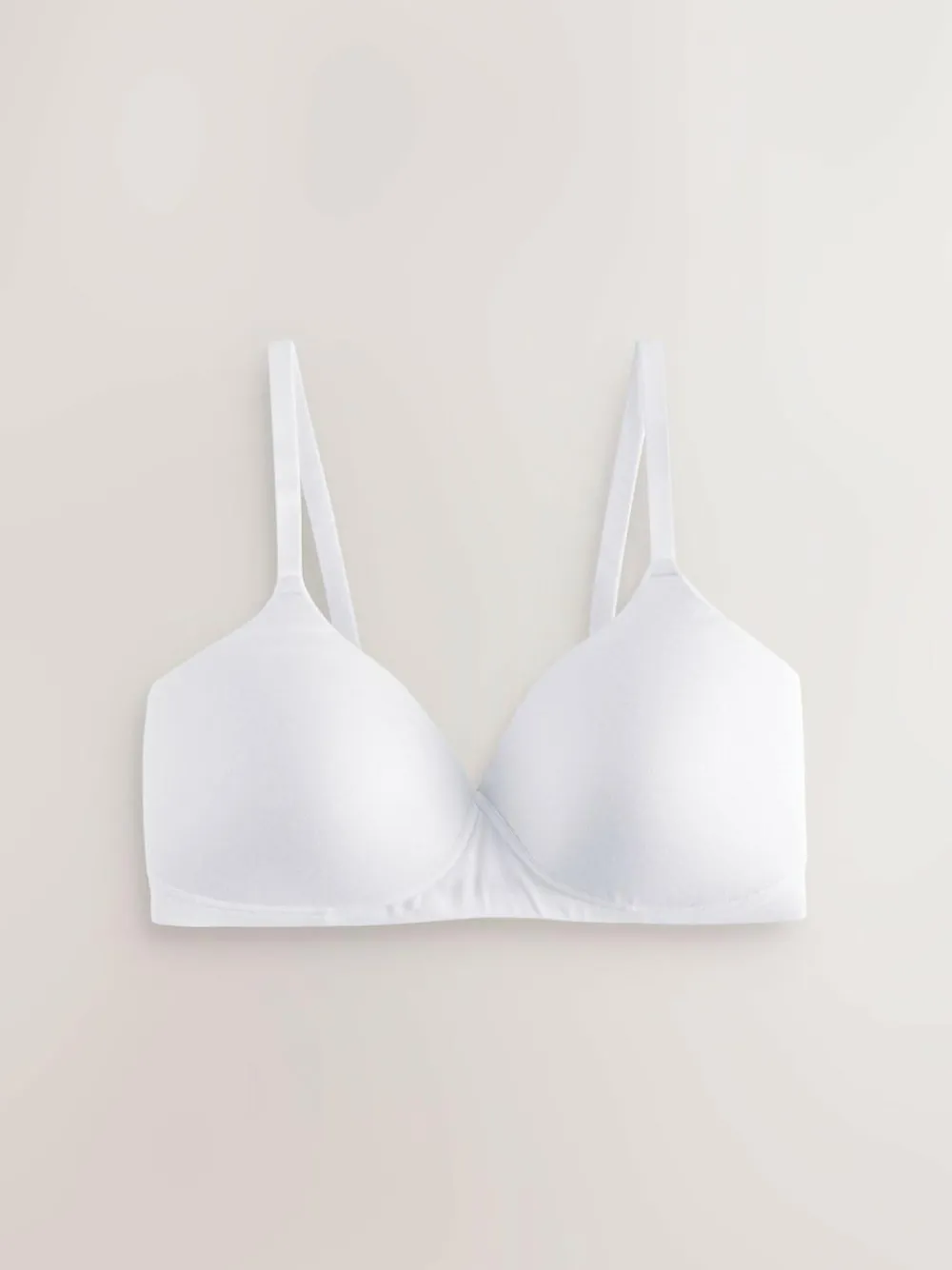 Online Next Black/White/Pastel Rose Nude Pad Non Wire DD+ Cotton Blend Ultimate Comfort Bras 3 Pack