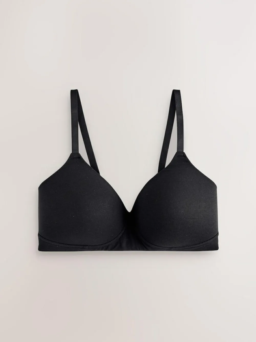 Online Next Black/White/Pastel Rose Nude Pad Non Wire DD+ Cotton Blend Ultimate Comfort Bras 3 Pack