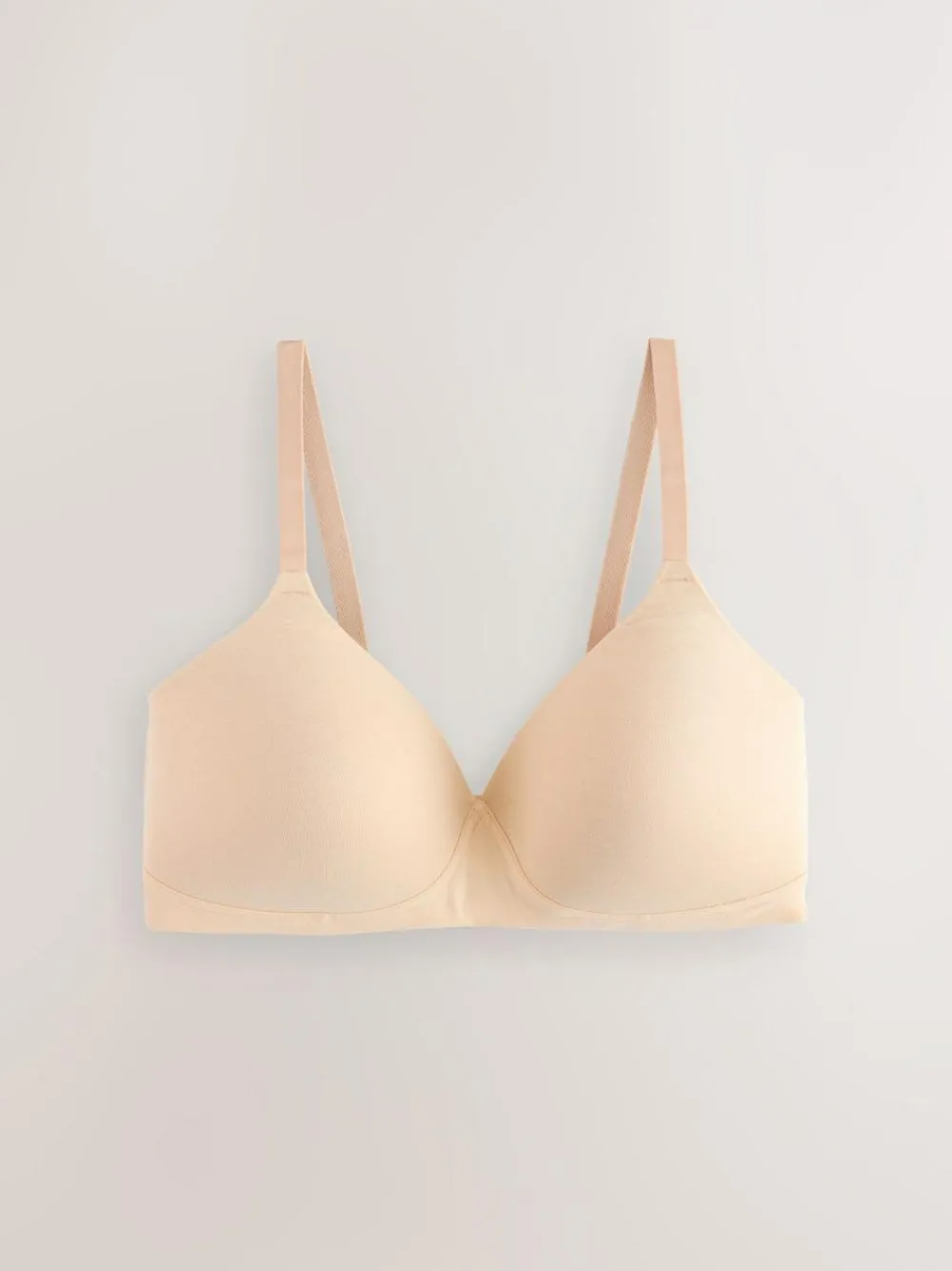 Online Next Black/White/Pastel Rose Nude Pad Non Wire DD+ Cotton Blend Ultimate Comfort Bras 3 Pack