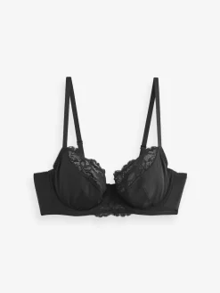 Next Black/White/Praline Nude 3 Pack Non Pad Full Cup Bras