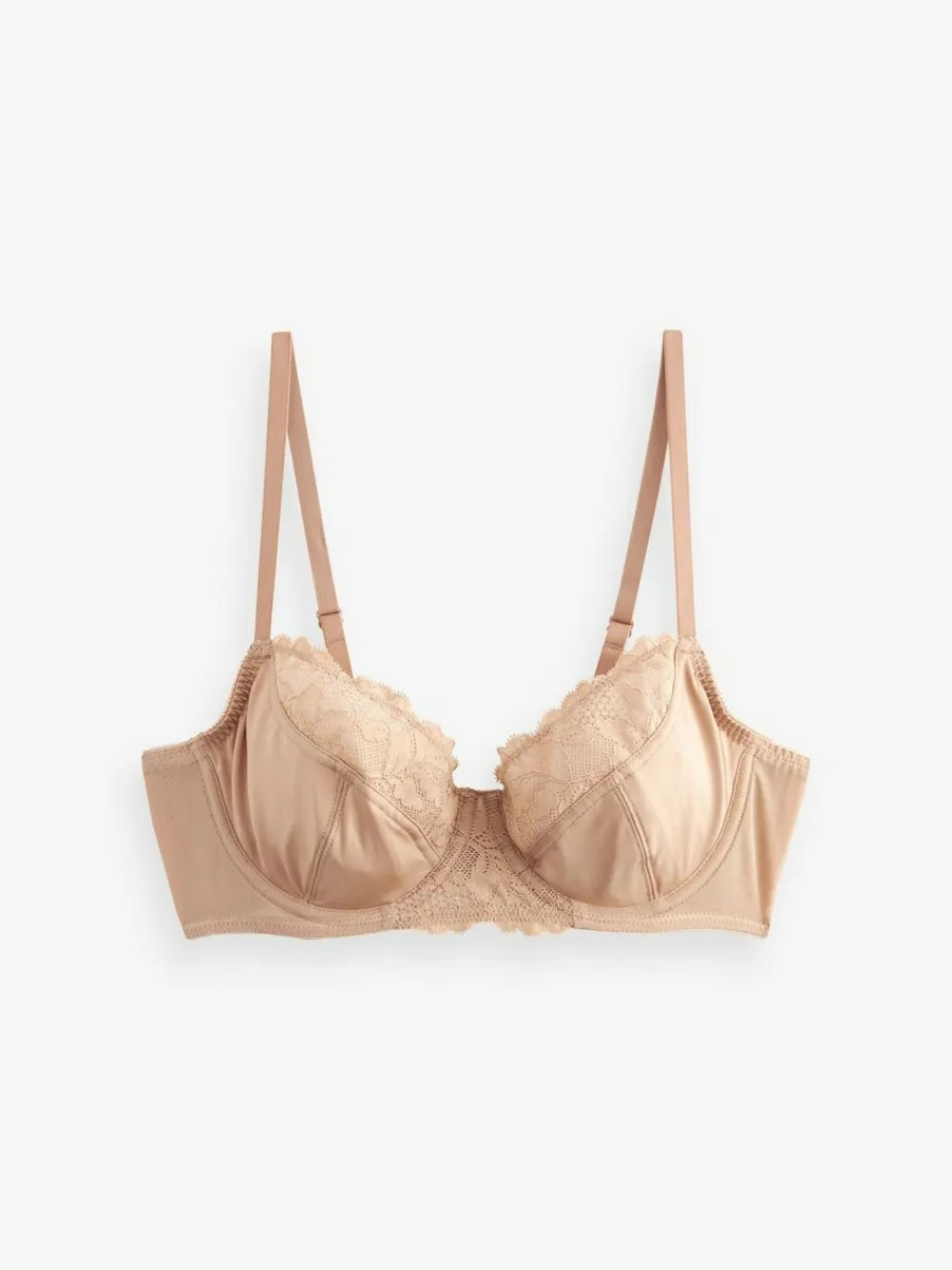 Next Black/White/Praline Nude 3 Pack Non Pad Full Cup Bras