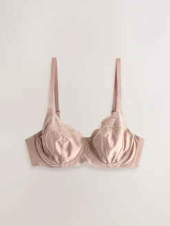 Best Next DD+ Non Pad Full Cup Bras 3 Pack Black/White/Praline Nude