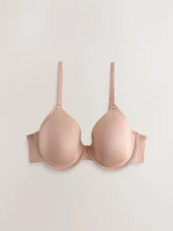 Next Black/White/Praline Nude Pad Full Cup A-E Ultimate Comfort Smoothing T-Shirt Bras 3 Pack^Women Bras|All Lingerie