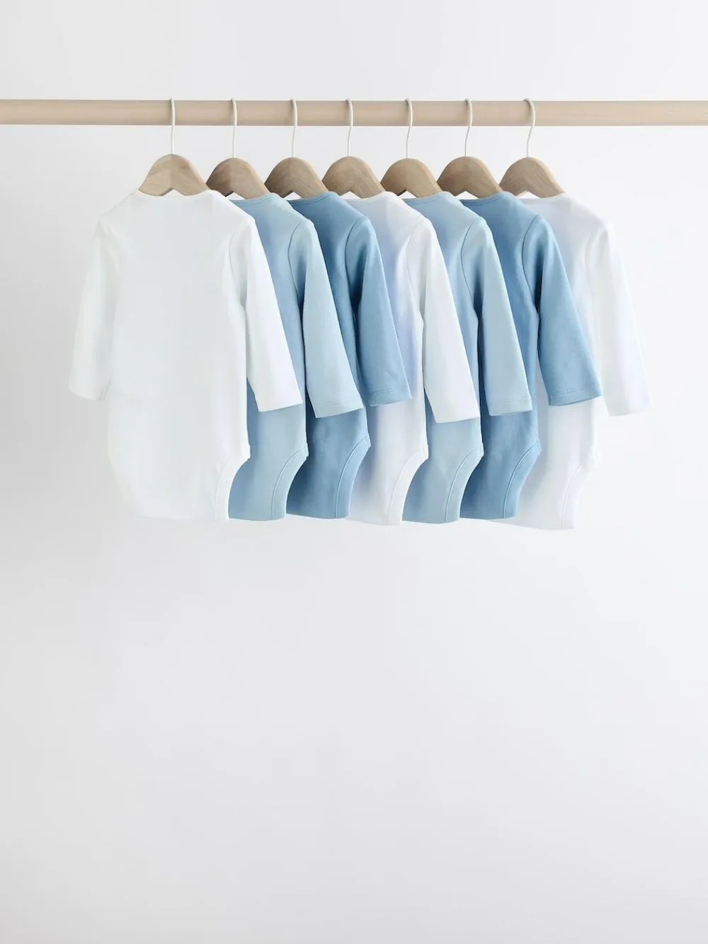 Discount Next Blue 7 Pack Baby Long Sleeve Bodysuits