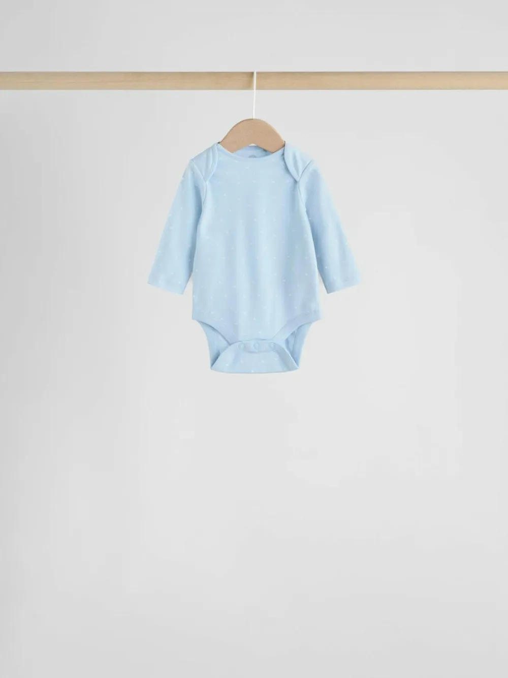 Clearance Next Blue 7 Pack Long Sleeved Baby Bear Bodysuit