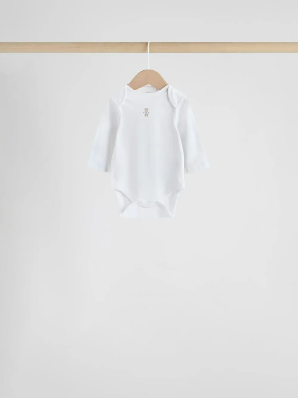 Clearance Next Blue 7 Pack Long Sleeved Baby Bear Bodysuit