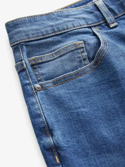 Best Next Blue Authentic Single Straight Fit Classic Stretch Jeans