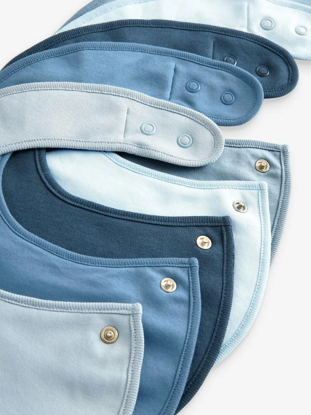 Outlet Next Blue Baby 100% Cotton Bibs 5 Pack