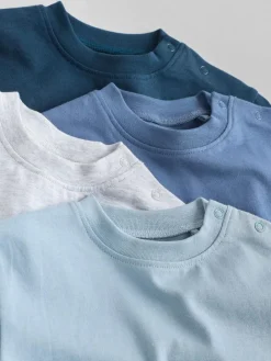 Next Baby Long Sleeve T-Shirts 4 Pack (0mths-2yrs) Blue