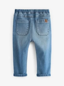 Next Blue Black Denim Supersoft Pull-On Jeans With Stretch 2 Pack (3mths-7yrs)^BOY Multipacks|Jeans & Joggers