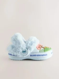 Next Blue Bluey Cosy Lined Slipper Clogs^BOY Nightwear