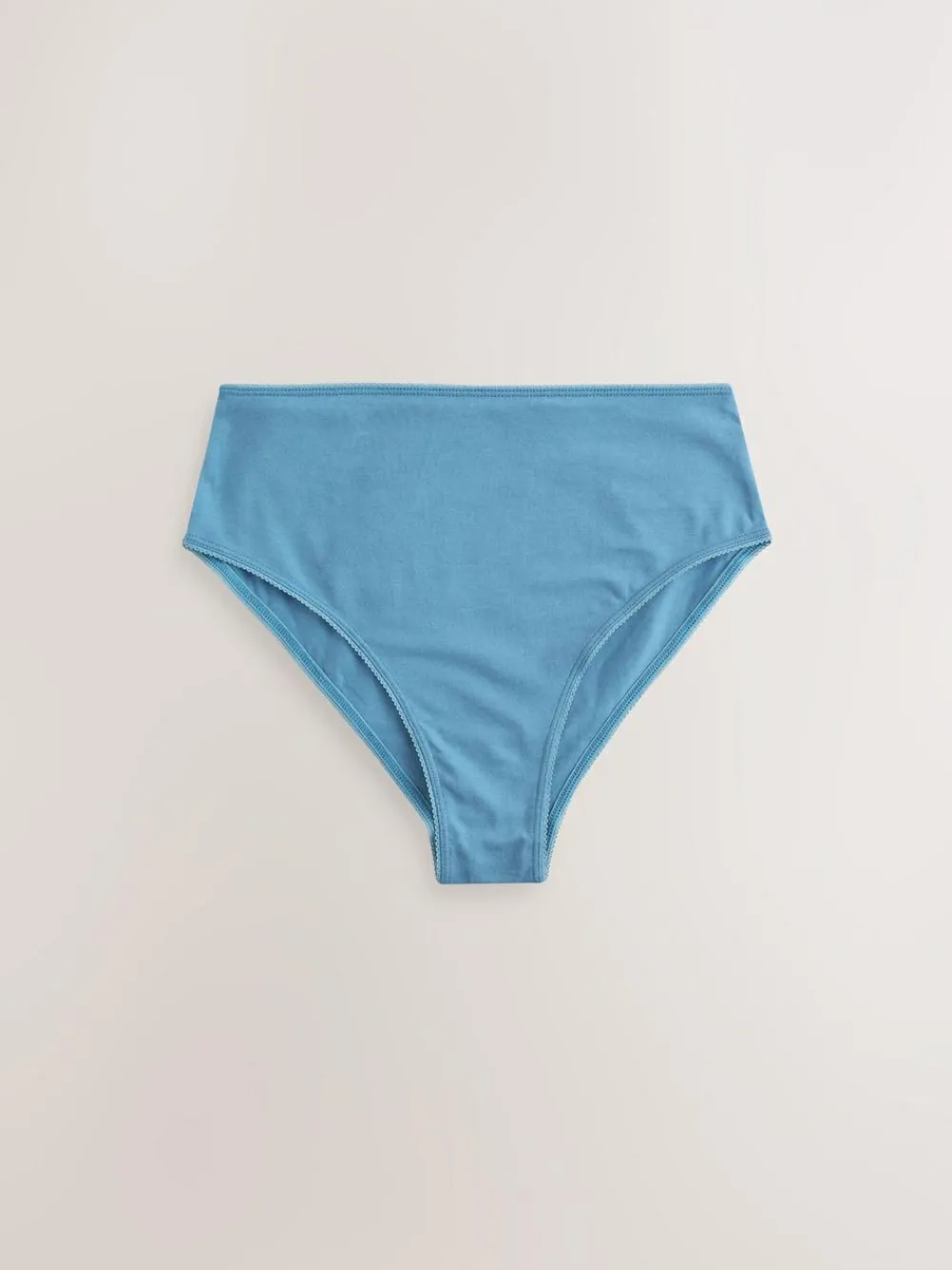 Discount Next Blue Bows High Waist High Leg Cotton Rich Knickers 7 Pack