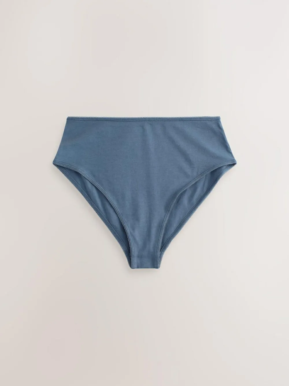 Discount Next Blue Bows High Waist High Leg Cotton Rich Knickers 7 Pack