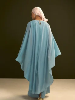 Clearance Next Cape Maxi Dress Blue
