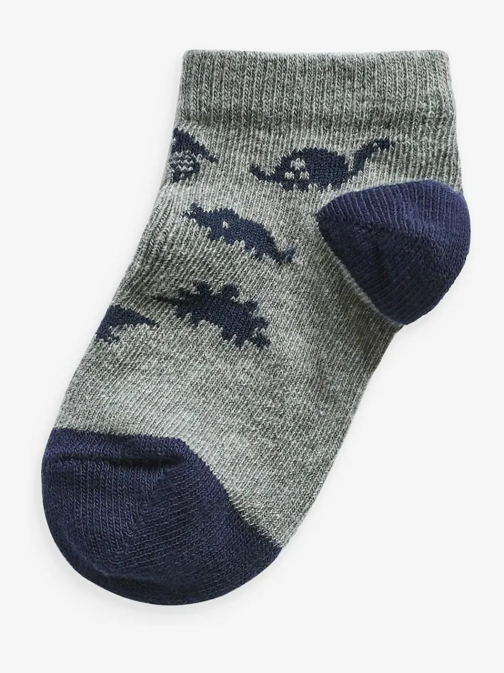 Next Blue Cotton Rich Trainer Socks 7 Pack^BOY Socks
