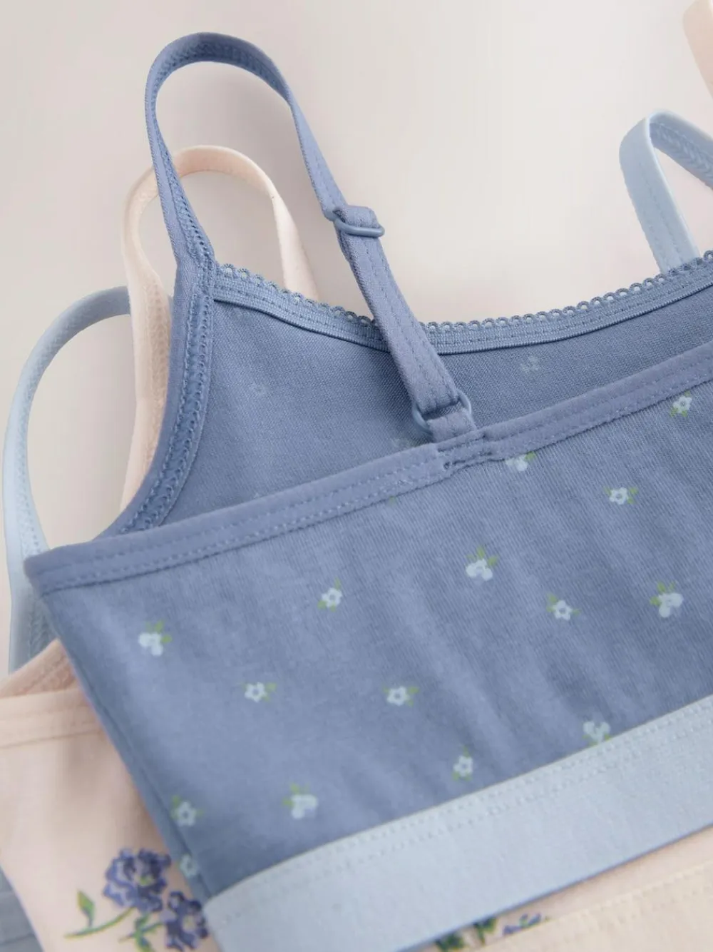 Online Next Crop Tops 3 Pack (5-16yrs) Blue