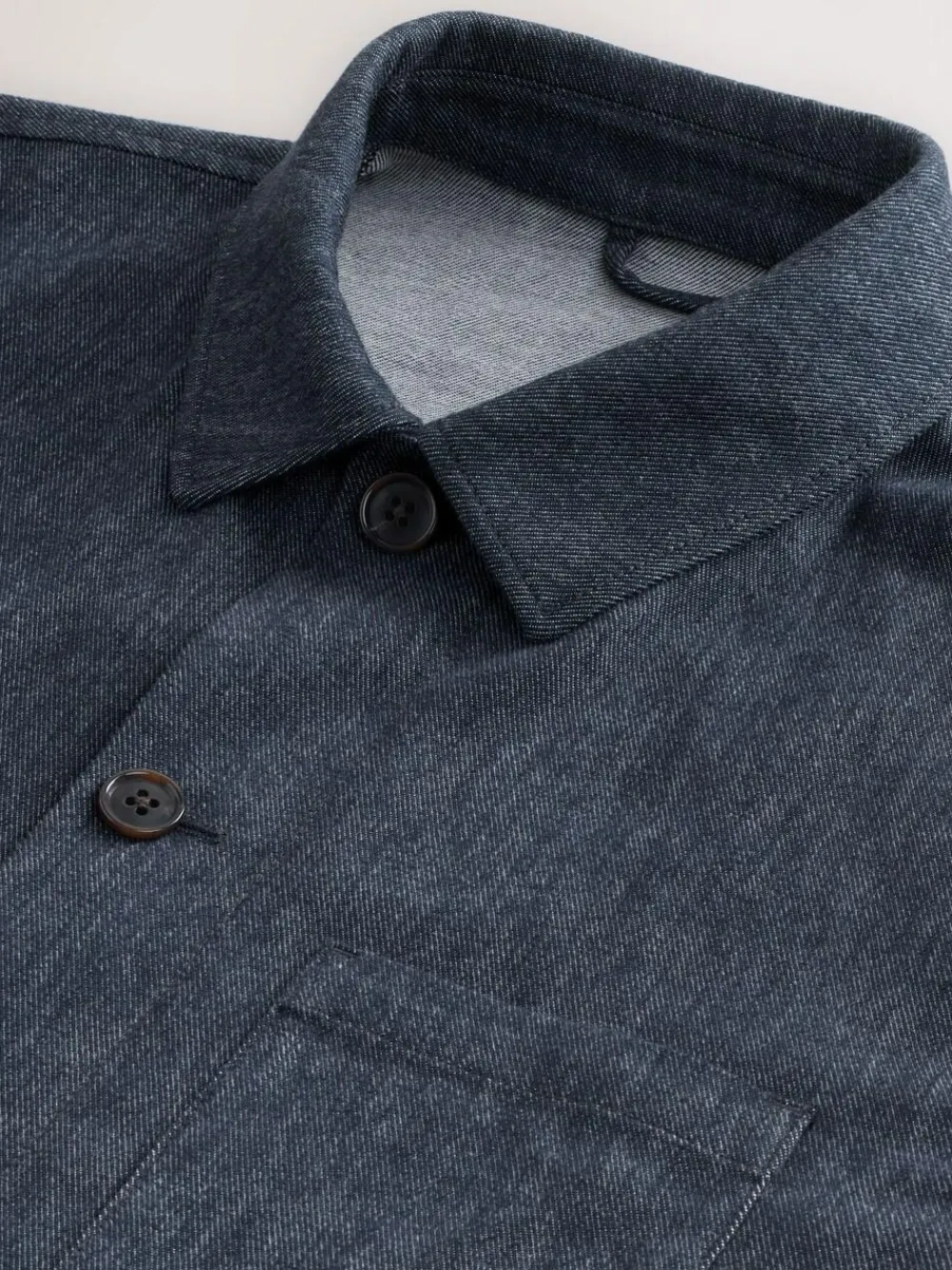 Next Blue Denim Look Suit Shacket