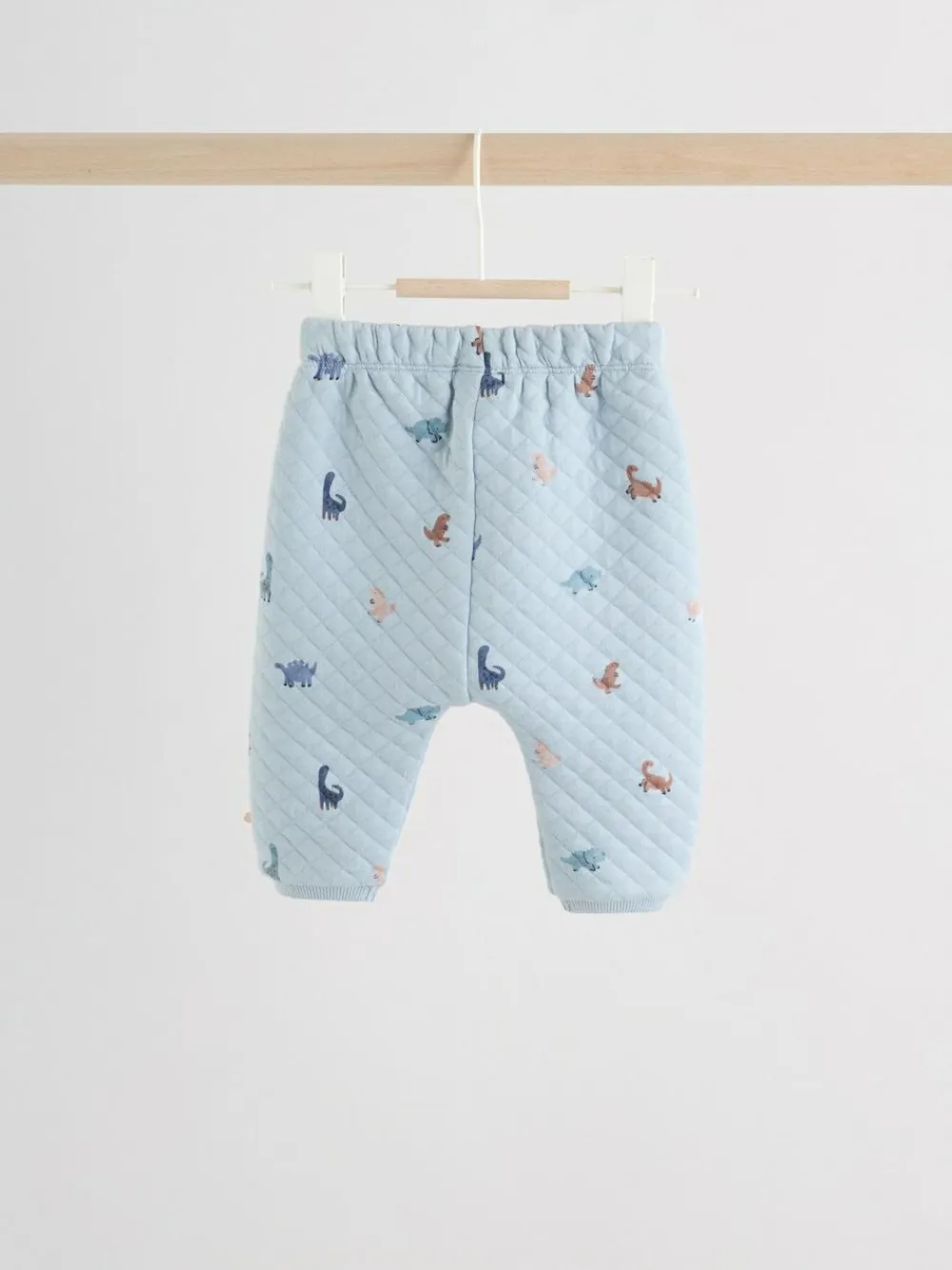 Next Blue Dinosaur Print Baby Quilted Sweat Top and Joggers Set (0mths-2yrs)