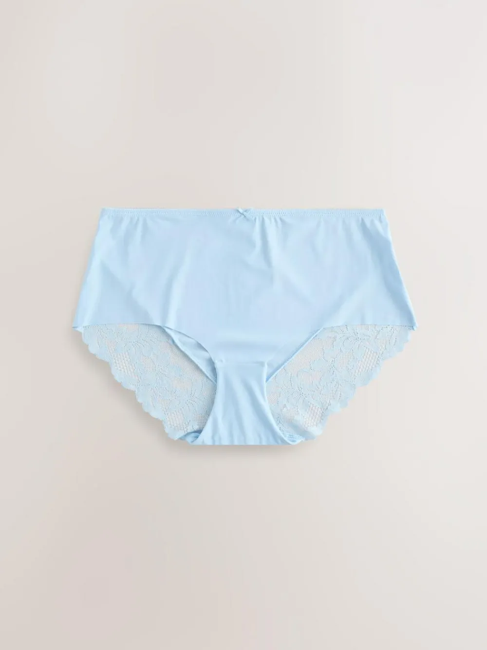 Next Blue Floral Midi No VPL Lace Back Briefs 5 Pack^Women Panties