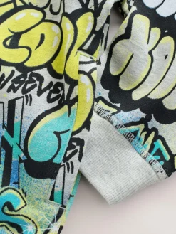 Next Blue Graffiti Older Boys Graphic Print Hoodie (3-16yrs)^BOY Sweatshirts & Hoodies