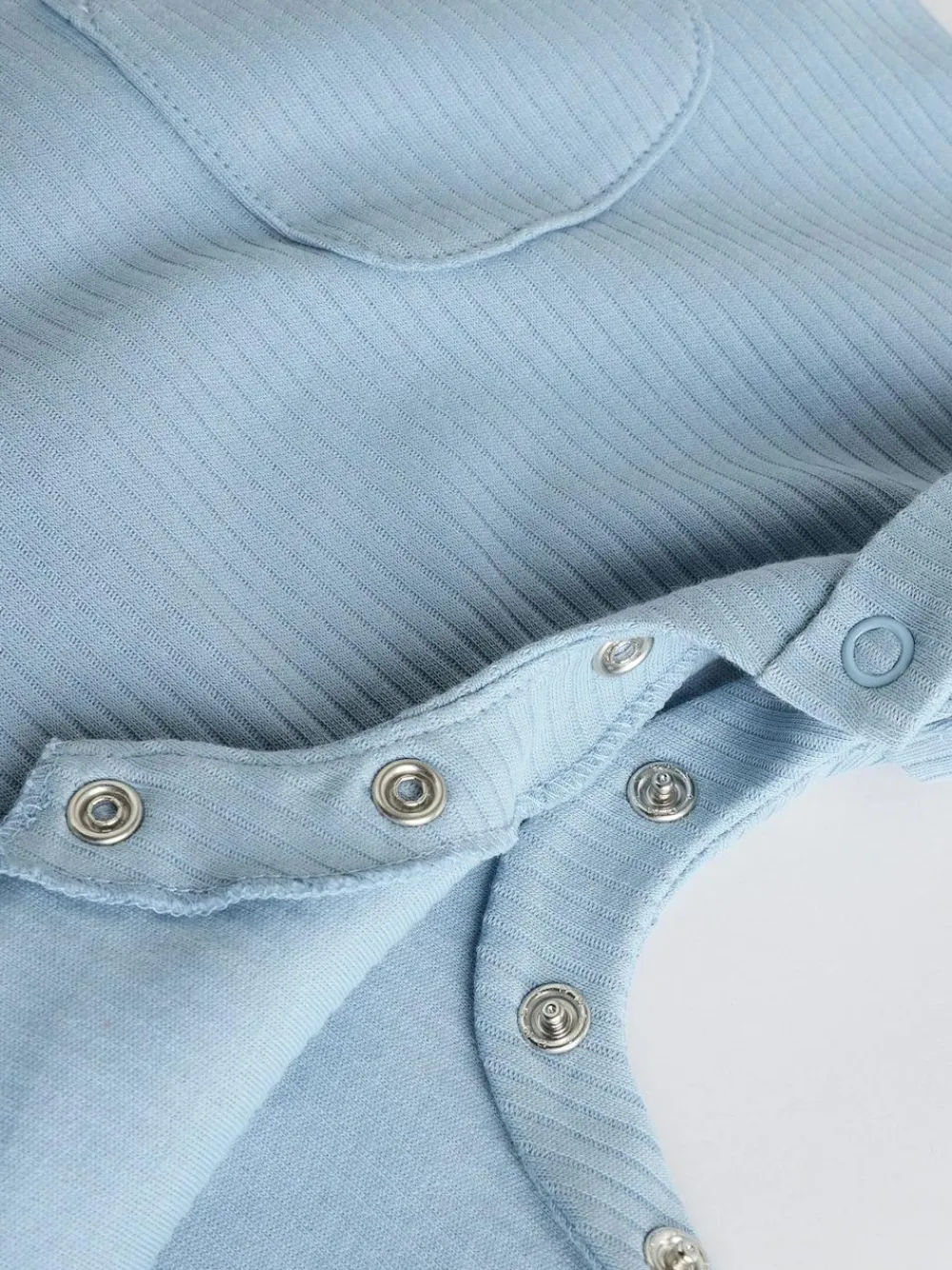 Next Grandad Button Neck 4 Pack Baby Rompers^BOY Sets & Co-Ords|Sets & Co-Ords