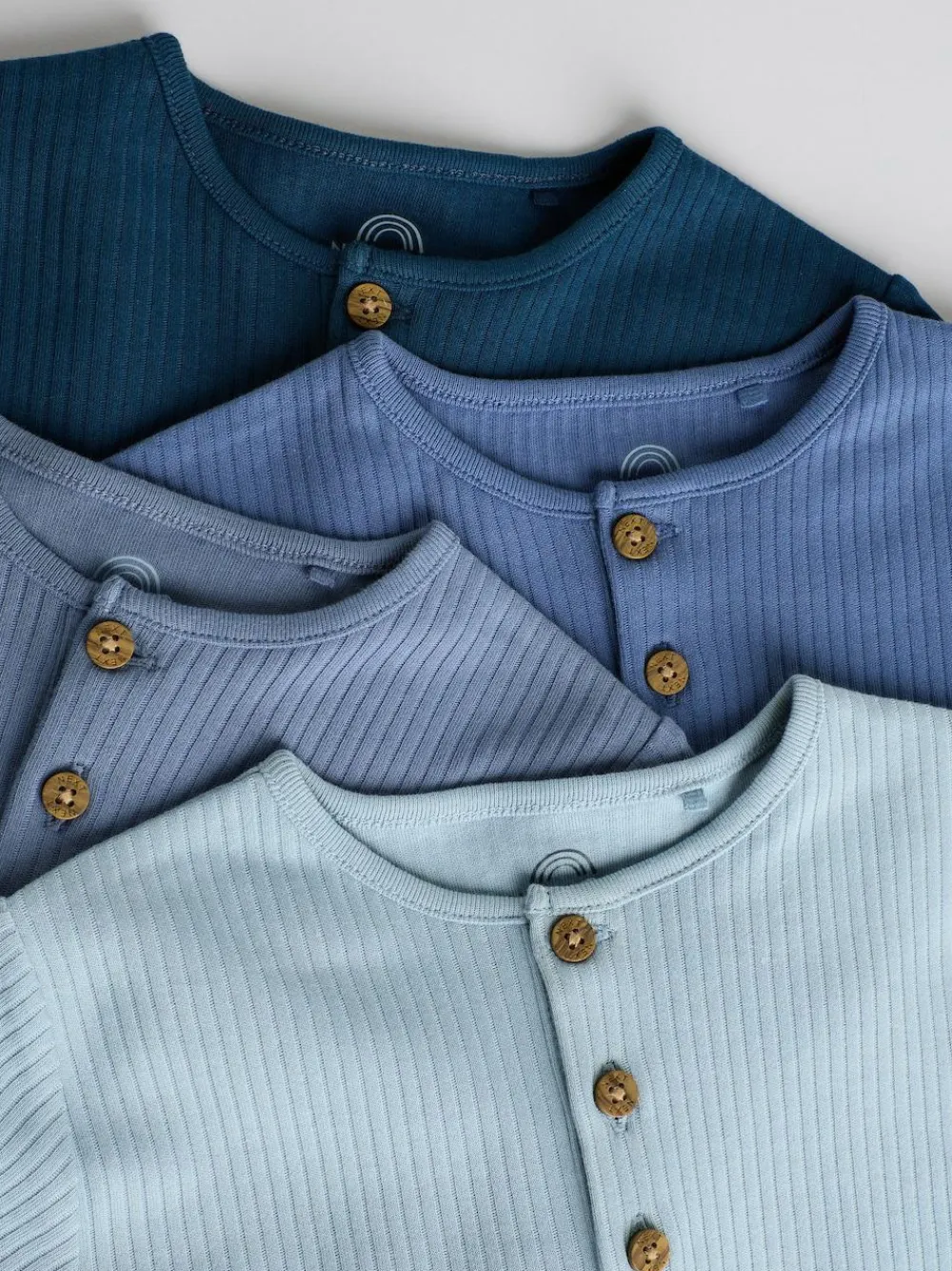 Next Grandad Button Neck 4 Pack Baby Rompers^BOY Sets & Co-Ords|Sets & Co-Ords