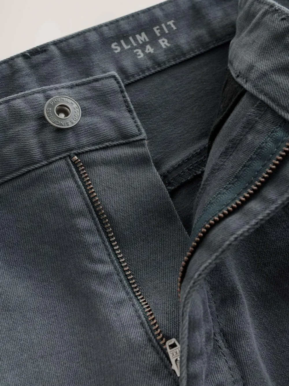 Next Blue Grey Mid Single Slim Fit Classic Stretch Jeans^ Jeans|Jeans