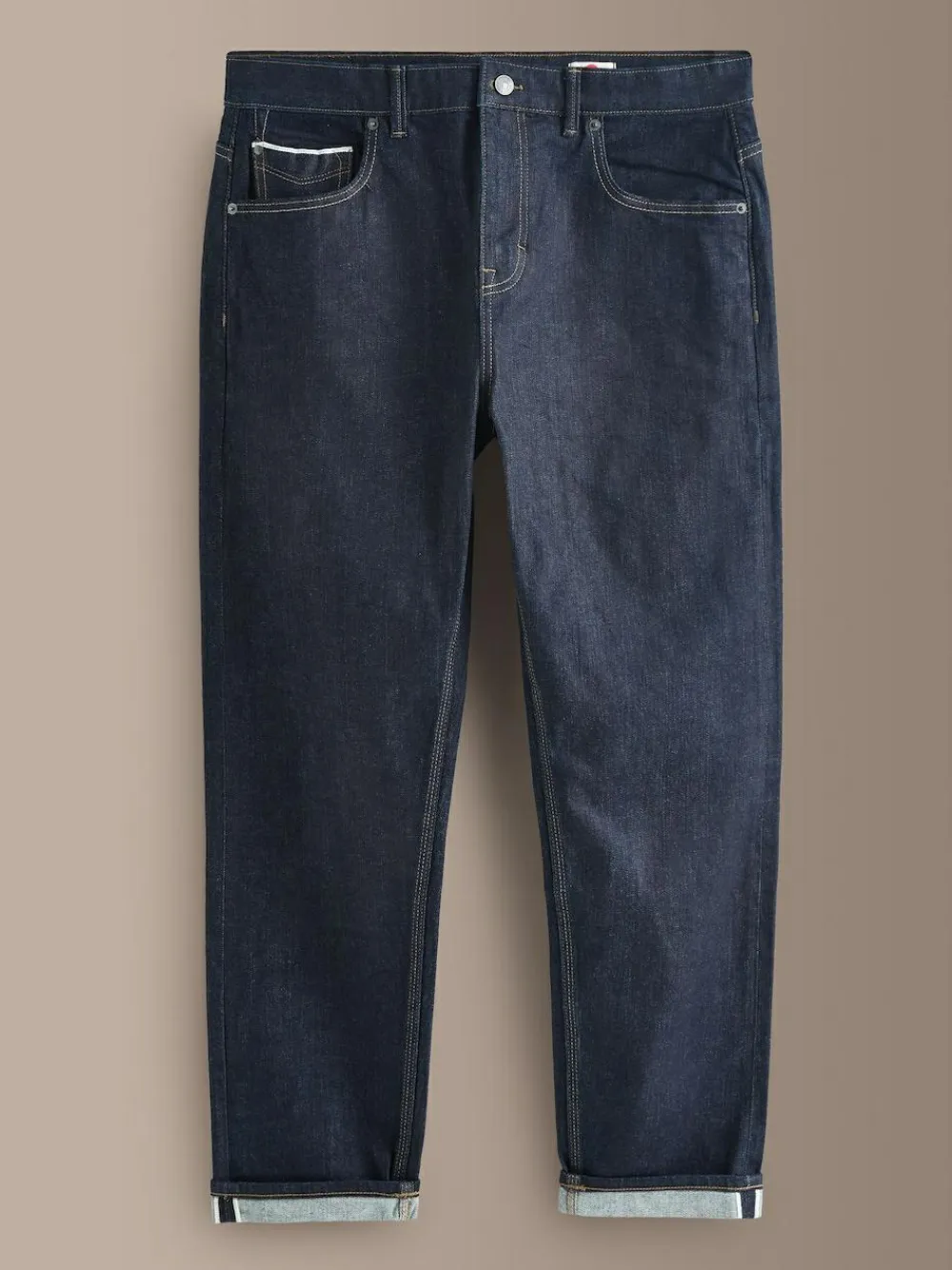 Next Regular Tapered Fit Signature Selvedge Denim Jeans^ Jeans|Jeans