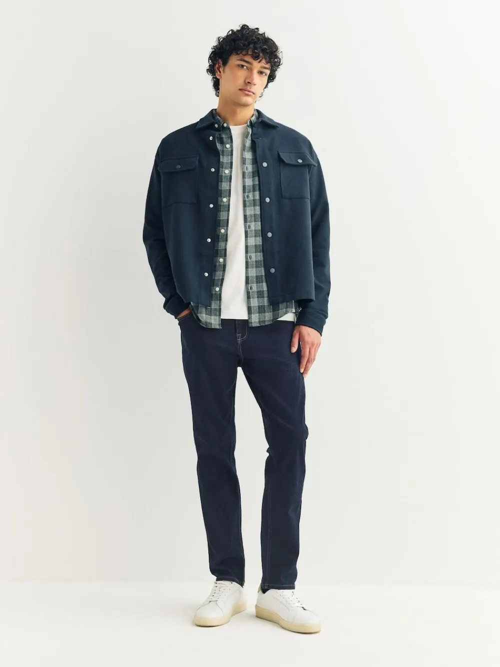 Sale Next Blue Indigo Rinse Single Slim Fit Classic Stretch Jeans