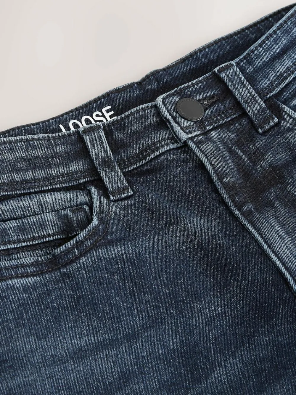 Next Blue Ink Loose Fit Stretch Jeans (3-17yrs)^BOY Jeans|Jeans