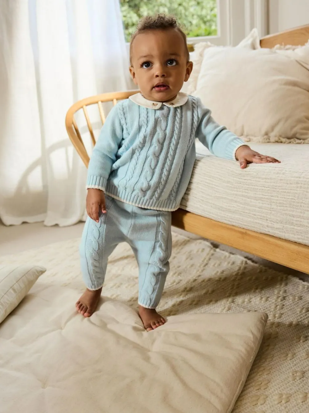 Next Knitted Jumper and Leggings Baby Set (0mths-3yrs)^BOY Sets & Outfits|Sweatshirts & Hoodies