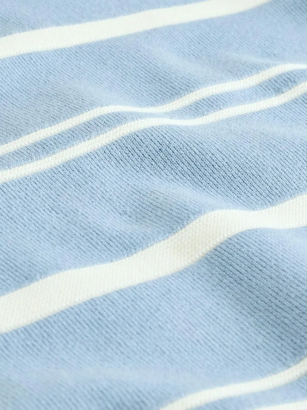 Next Blue Knitted Stripe Crew Neck 100% Cotton Jumper (3-16yrs)^BOY Knitwear & Sweaters|Knitwear