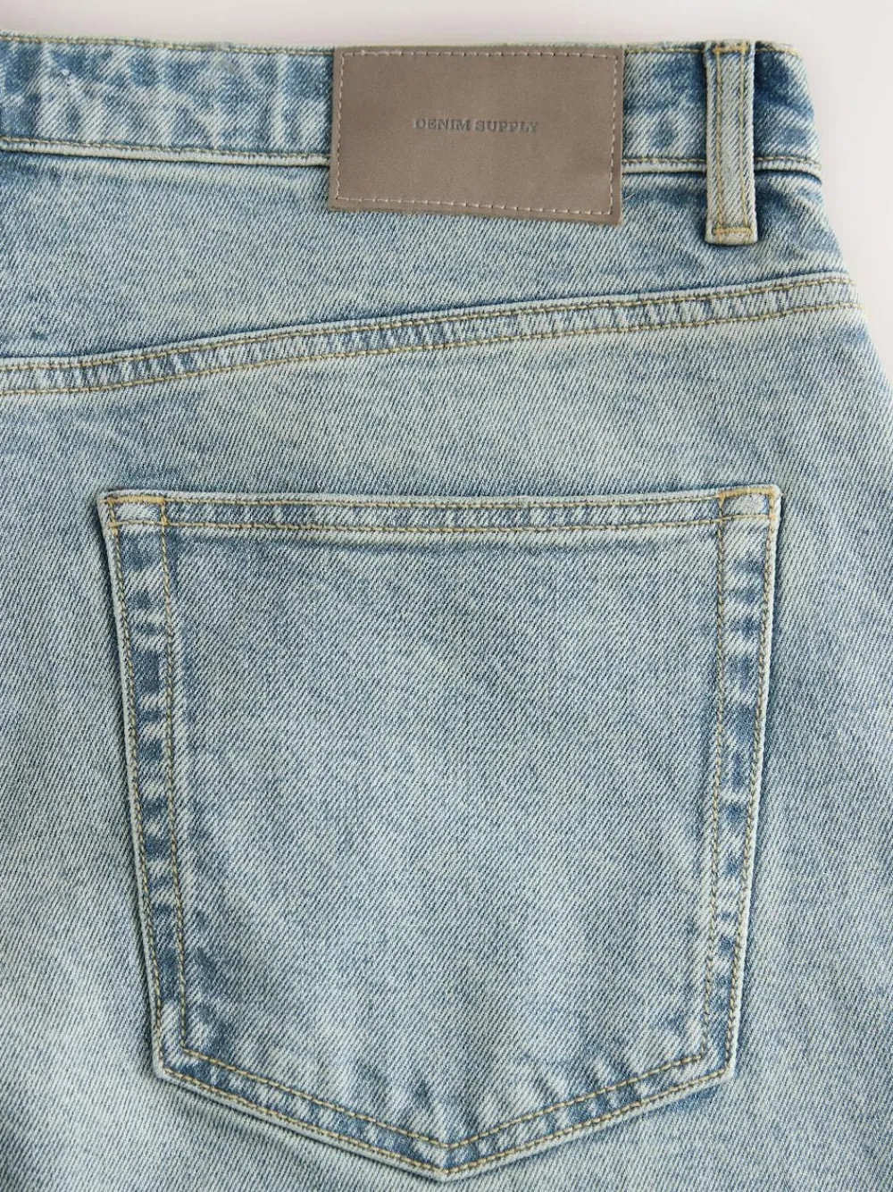 Outlet Next Barrel Fit Vintage Wash Denim Jeans Blue Light Tint
