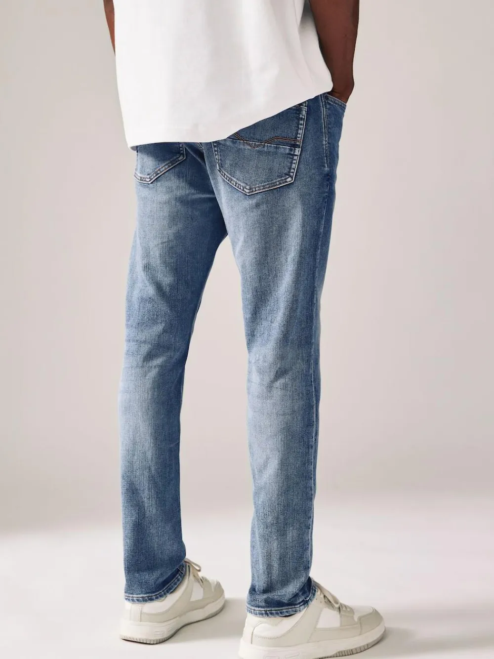 Sale Next Blue Light Vintage Skinny Fit Comfort Stretch Jeans