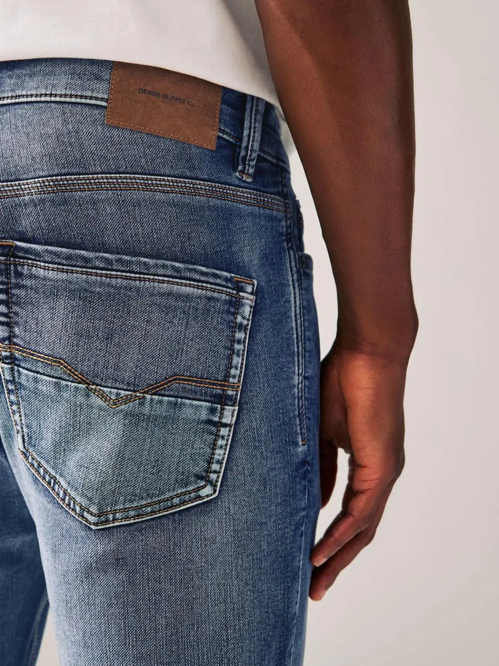 Sale Next Blue Light Vintage Skinny Fit Comfort Stretch Jeans