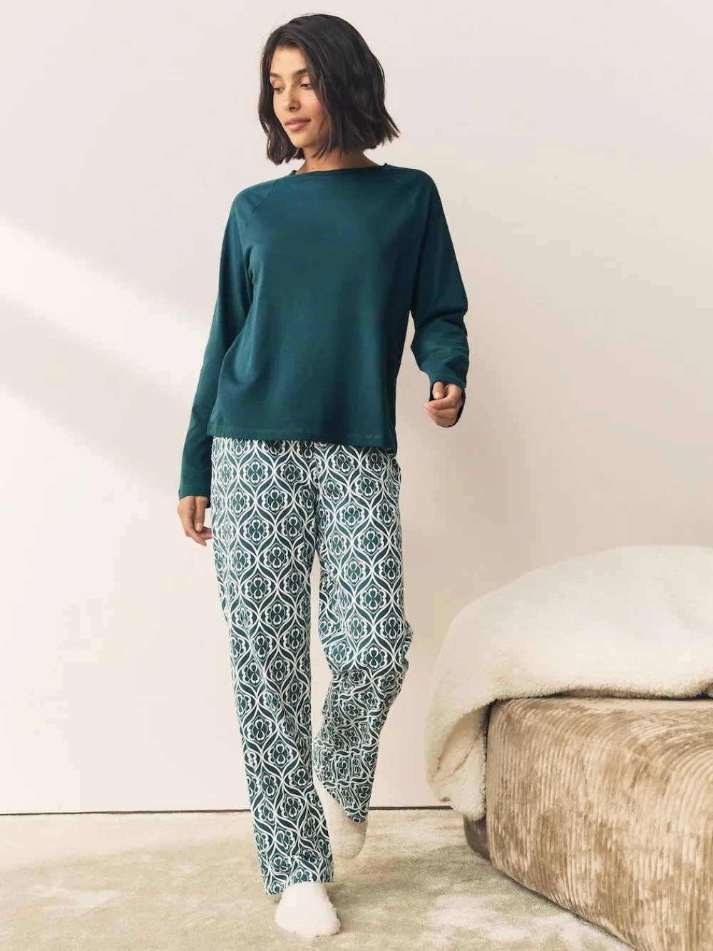 Next Long Sleeve Pyjamas^Women Pyjamas