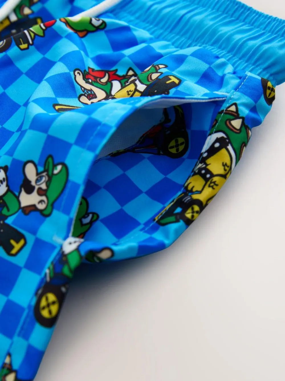 Next Blue Mario Swim Shorts (3-16yrs)^BOY Swimwear