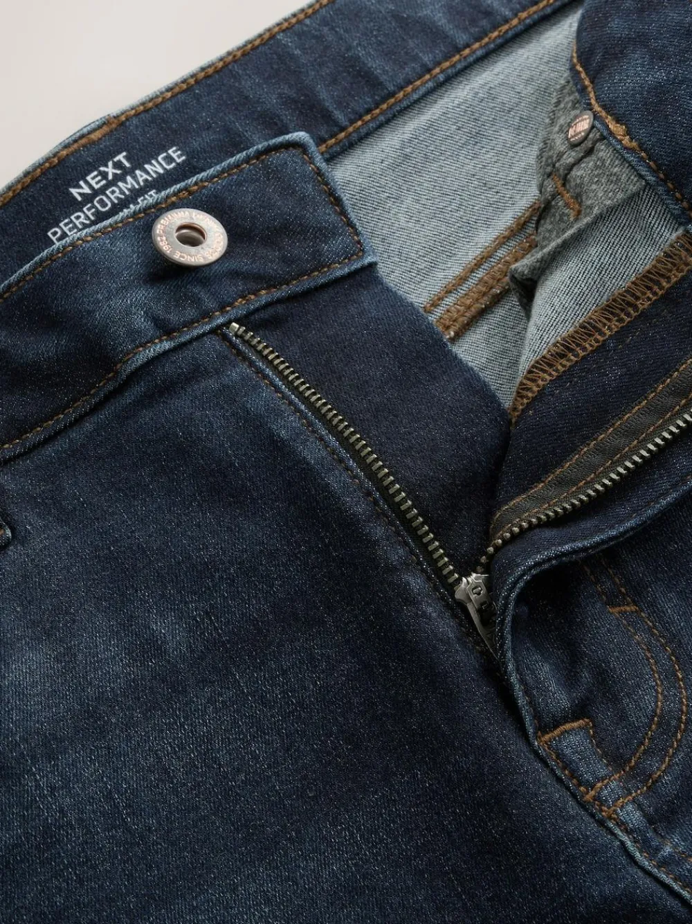 Hot Next Blue Mid Indigo Slim Fit Motionflex Jeans