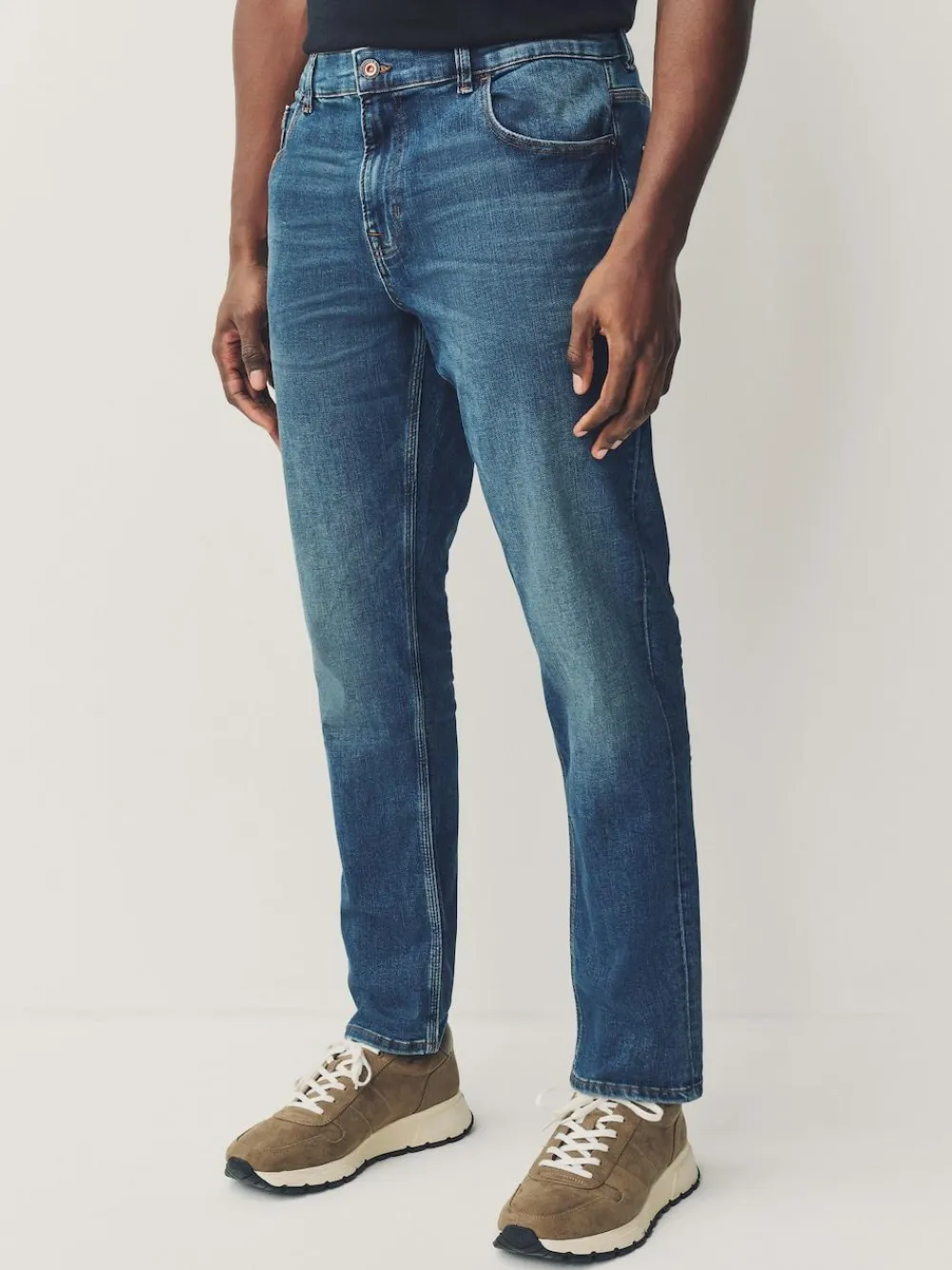 Clearance Next Blue Mid Slim Fit Authentic Stretch Denim Jeans