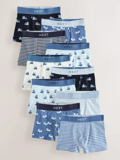 Next Blue Mini Vehicle Trunks 10 Pack (1.5-16yrs)^BOY Baby Boys|Baby Boys