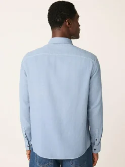 Next Regular Fit Textured Twin Pocket Long Sleeve Shirt^ Shirts