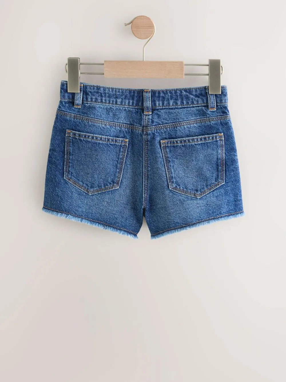 Next Regular Length Frayed Edge Denim Shorts (3-16yrs)^ Shorts & Skirts