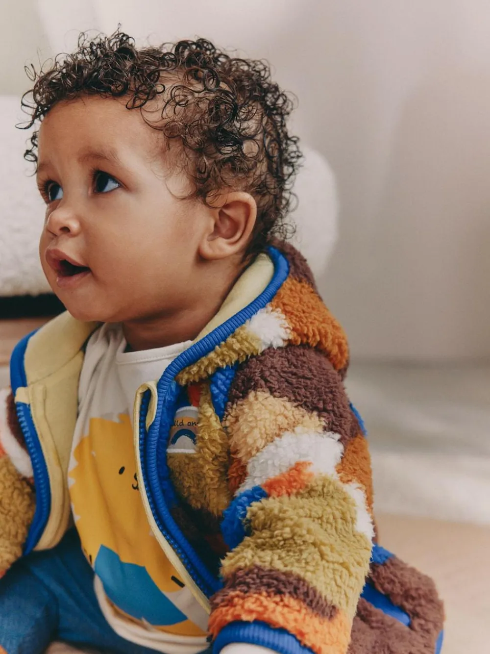 Clearance Next Blue Scene Hooded Baby Fleece Jacket (0mths-2yrs)
