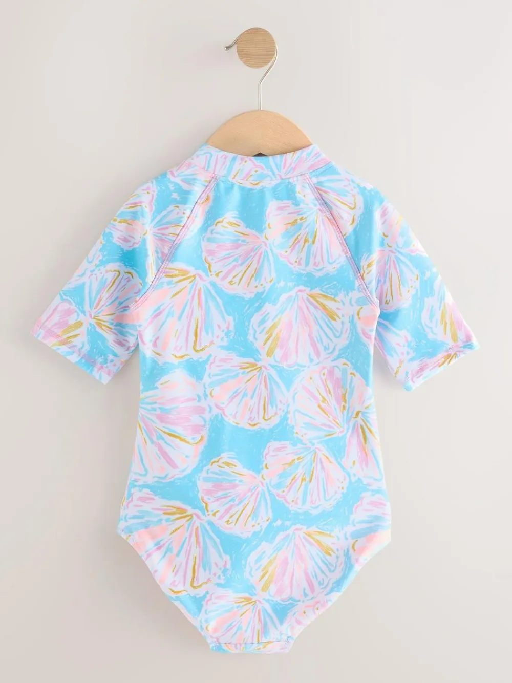 Online Next Short Sleeved Sunsafe Swimsuit (3mths-16yrs) Blue Shell