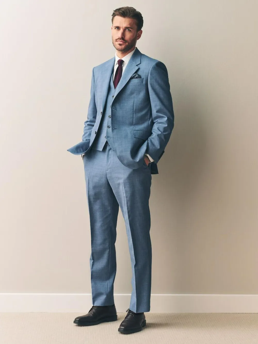 New Next Blue Signature Nova Fides Wool Waistcoat