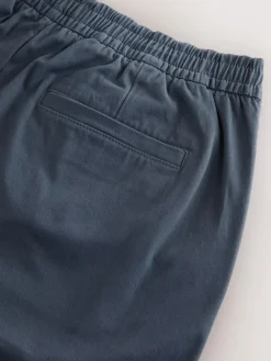 Next Slim Fit Pleated Stretch Chinos Trousers With Elasticated Waist^ Pants & Chinos