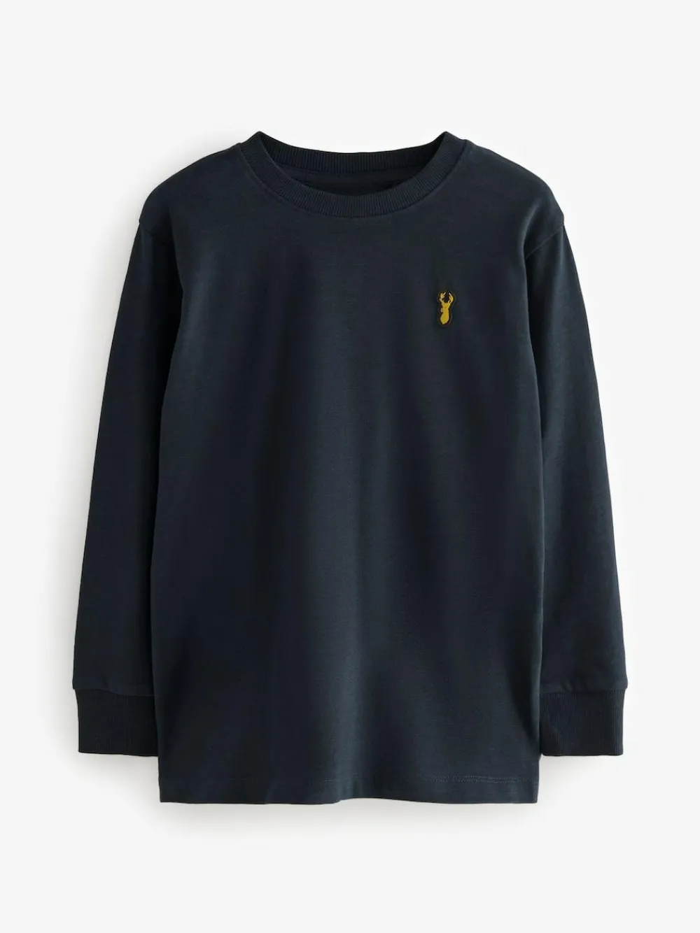 Discount Next Stag Logo Long Sleeve Cosy T-Shirts 4 Pack (3-16yrs) Blue